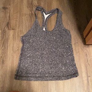 Lululemon galaxy speckled crop tank top racerback